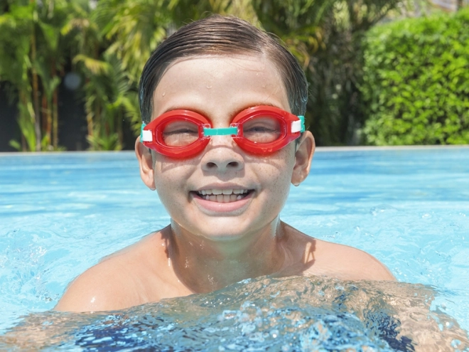 Bestway Aqua Burst Swimming Goggles for Kids – red