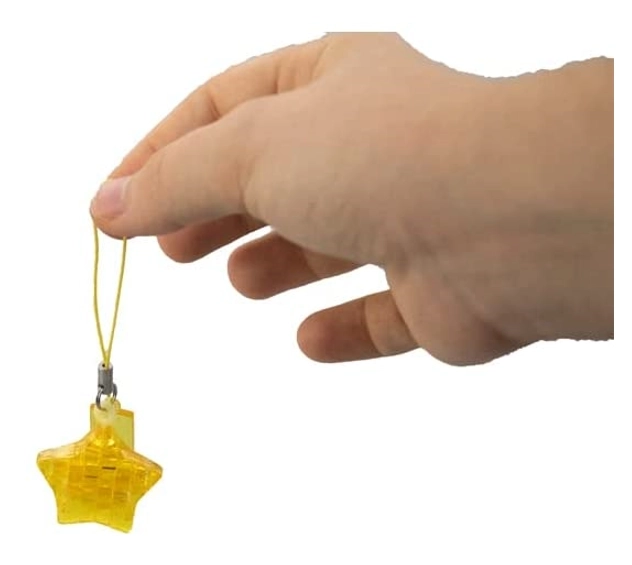 3D Crystal Puzzle Star Pendant