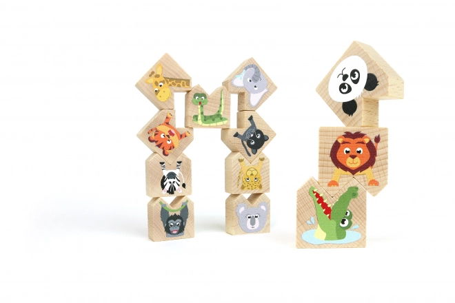 Milaniwood Wooden Balancing Wild Animals Game