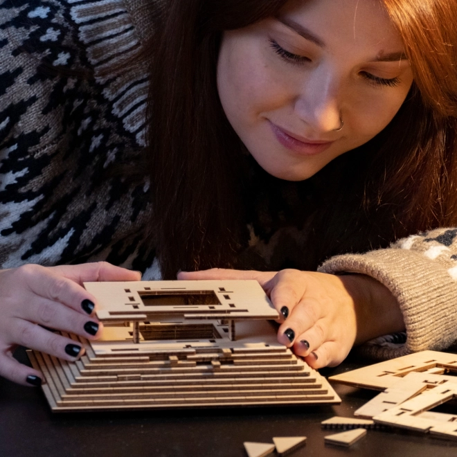 EscapeWelt 3D Wooden Mechanical Puzzle Pyramid