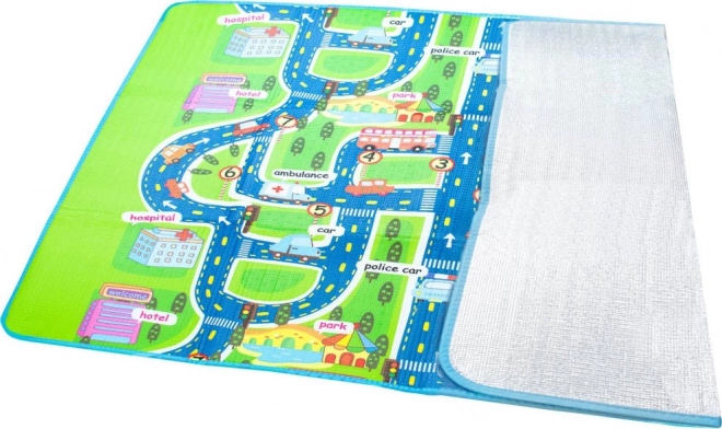 Educational Foldable Foam Play Mat City Design 160 x 130 cm