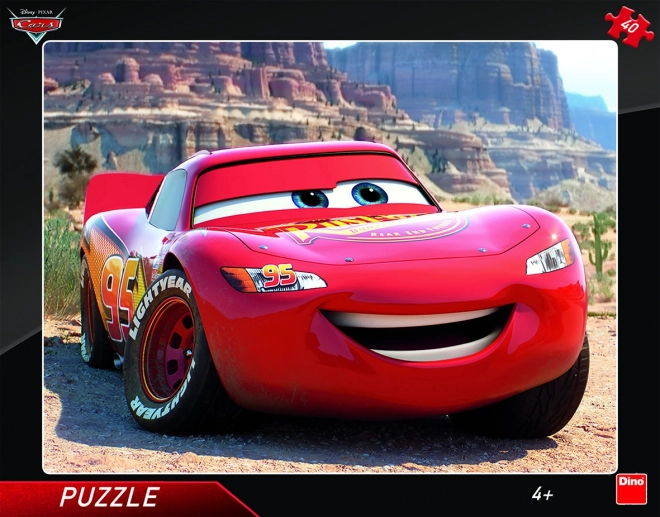 Dino Puzzle Cars: Lightning McQueen 40 Pieces