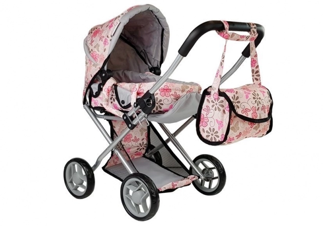 Toy Stroller Alice in Pink Floral Design