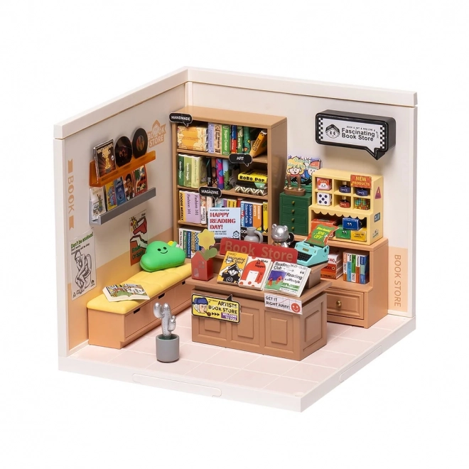 Robotime Miniature Bookstore Kit