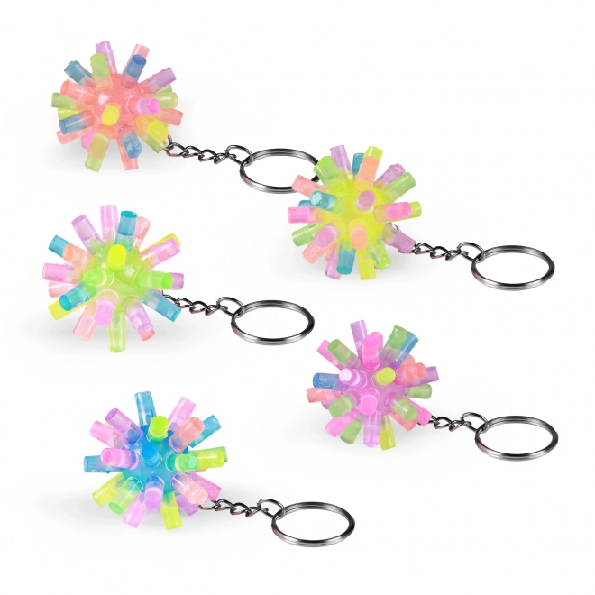 Keychain with Colorful Spikes