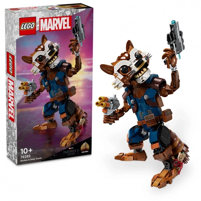 Lego Marvel Rocket and Baby Groot Set