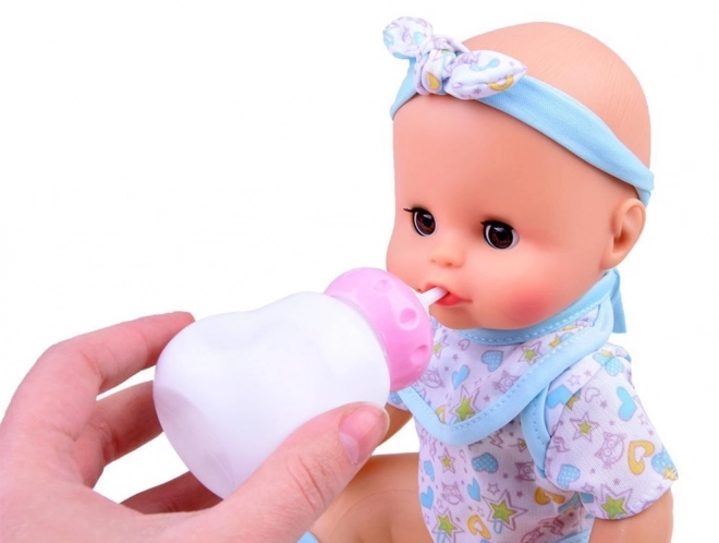 Interactive Baby Doll That Drinks and Talks – red