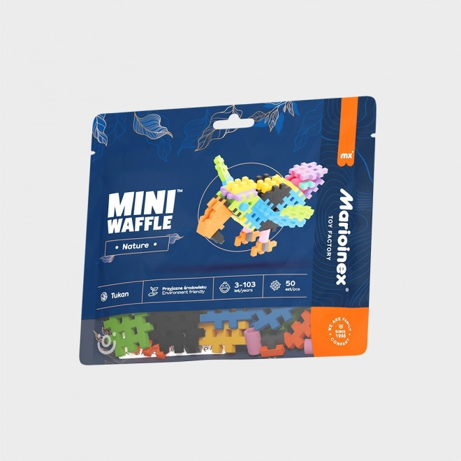 Mini Waffle Nature Toucan Building Blocks Set