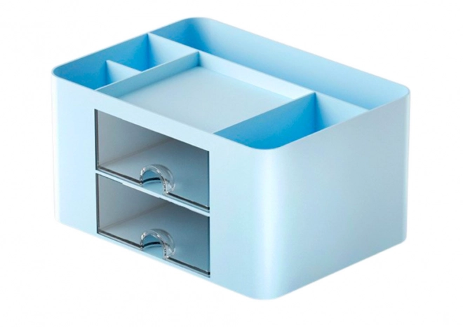 Desk Organizer with Drawers Blue