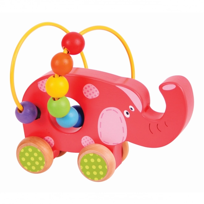 Bigjigs Wooden Baby Elephant Maze Toy