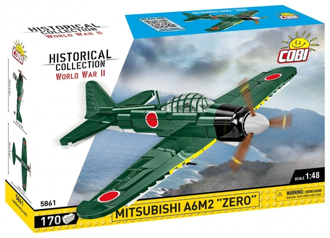 World War II Japanese Fighter Plane Model Mitsubishi A6M2 Zero