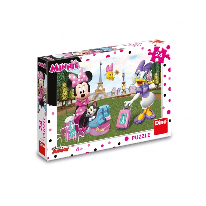 Minnie and Daisy in Paris Puzzle