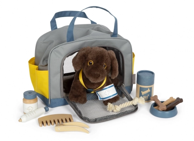 Plush Dog with Care Set