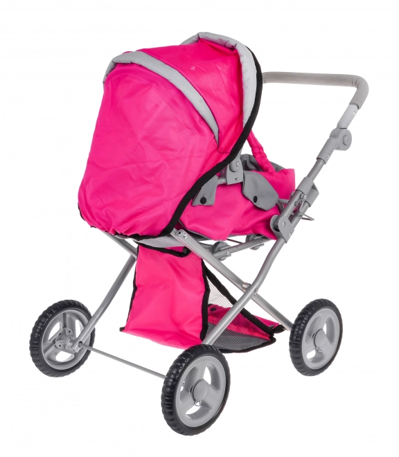 Pink 2-in-1 Doll Stroller