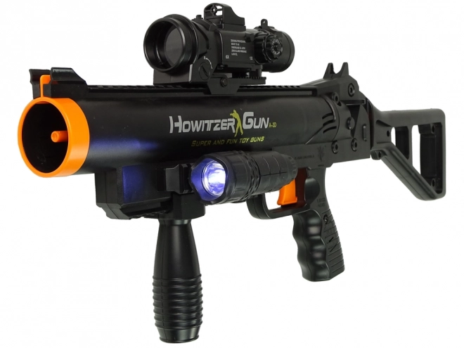 Black Grenade Launcher Toy with Sound and Flashlight