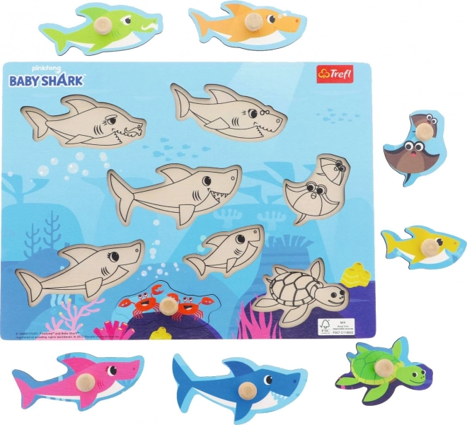 Wooden Puzzle Baby Shark