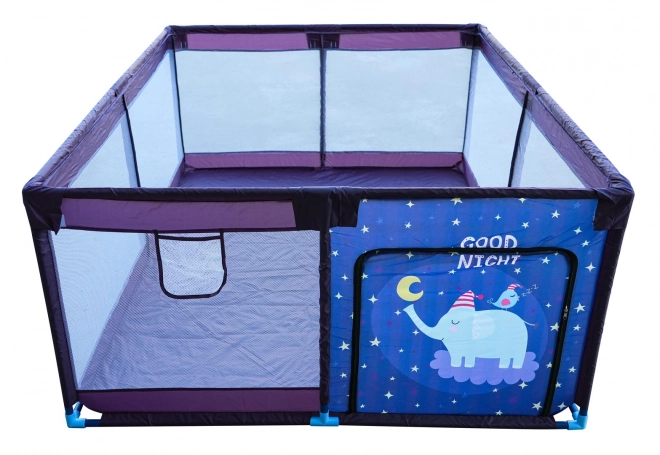 Soft Playpen for Babies Night Elephant