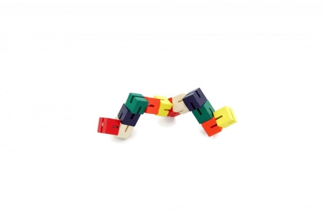 Wooden Colorful Snake Puzzle