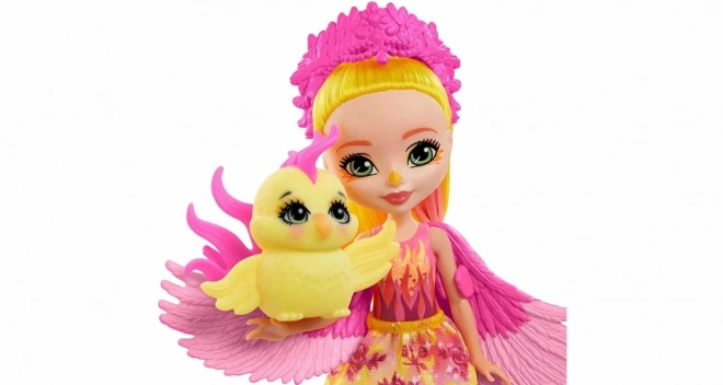 Enchantimals Doll Falon Phoenix and Chick Sunrise