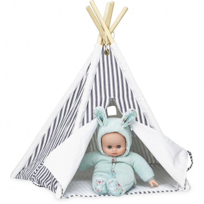 Striped Mini Teepee for Dolls