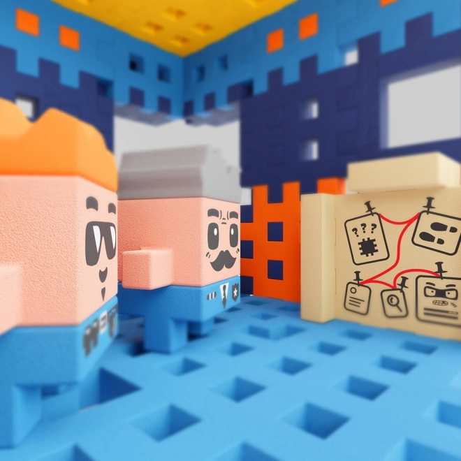 Construction Blocks Waffle Mini Police Station