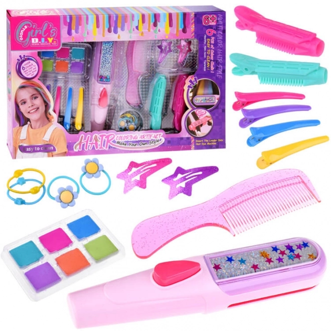 Colorful Hair Chalk Styling Set for Kids