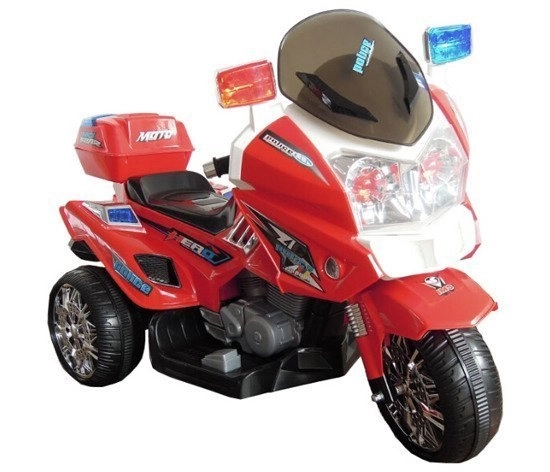 Red Battery-Powered Ride-On Motorcycle