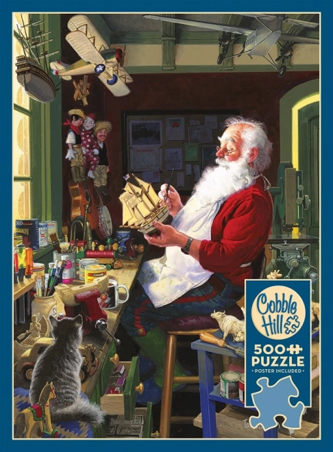 Cobble Hill Puzzle Santa's Workshop 500 Pieces