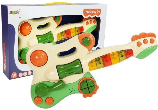 Interactive Children's Guitar Piano with Lights and Sound