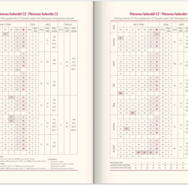NOTIQUE dagelijkse agenda Essenza 2026, hazelnootkleur, 15 x 21 cm