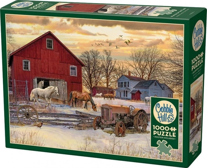 Winter on the Farm 1000-piece Puzzle