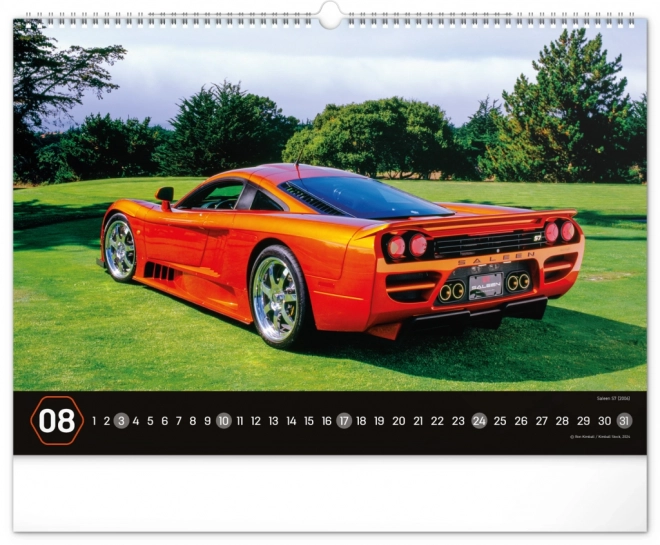 Cars Wall Calendar 2025