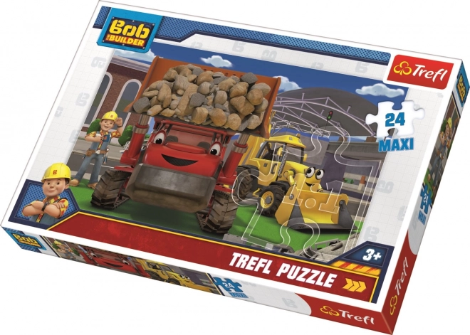 Trefl Puzzle Bob The Builder On The Construction Site Maxi 24 Pieces