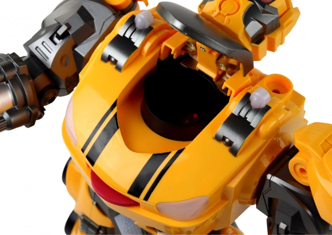 Large Remote Controlled Yellow Robot with Sound and Lights