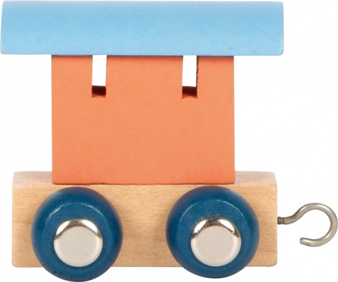 Small Foot Polar Alphabet Train Car Orange