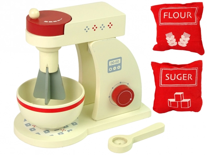 Wooden Kitchen Mixer Set for Kids