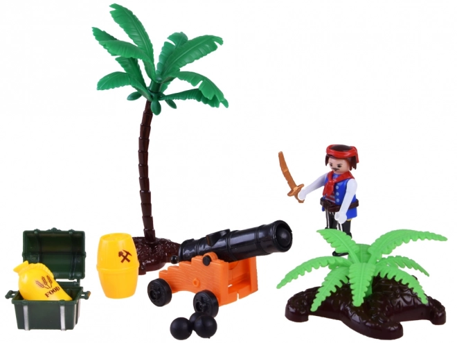 Pirate Ship Adventure Set with Figures and Cannon