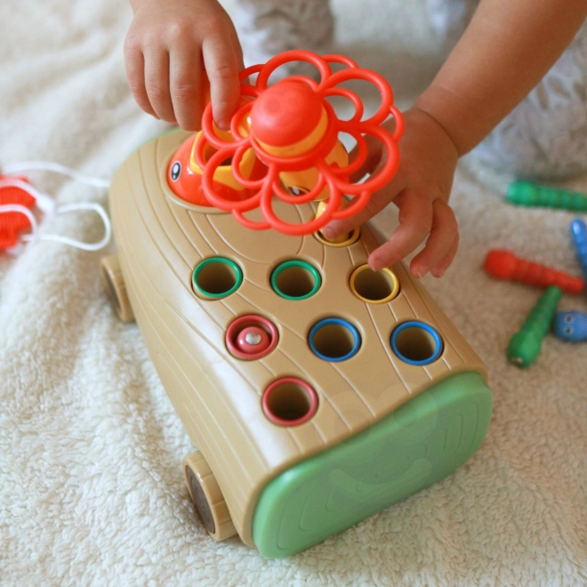Woodpecker Dexterity Game Pull-Along Stroller for Infants