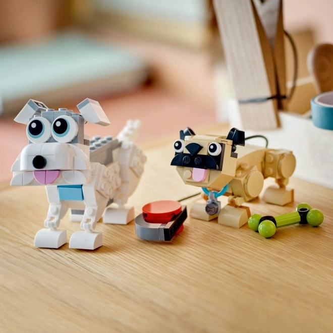 Charming LEGO Dogs 3-in-1 Set