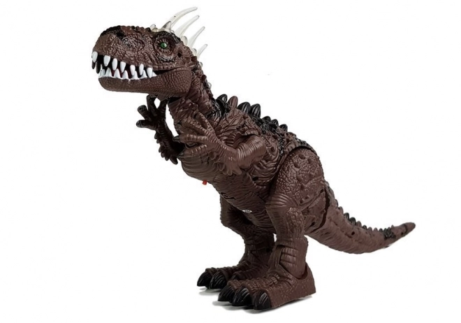 Brown Battery-Operated Dinosaur with Sound and Projector