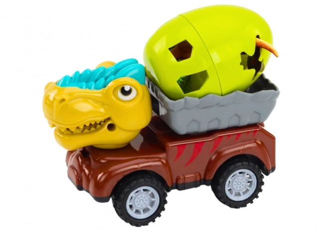 Dinosaur Car with Trailer and Egg Playset