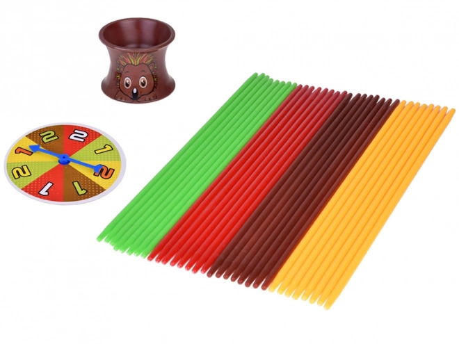 Skill Game Crazy Hedgehog Colorful Pickup Sticks