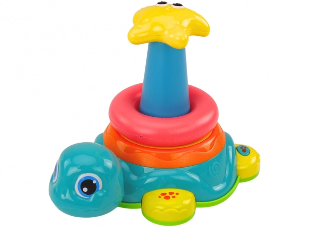 Pyramida Turtle 2 in 1 Puzzle Wheels Lights Sounds
