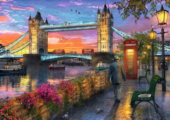 1000 Piece Puzzle Sunset over Tower Bridge