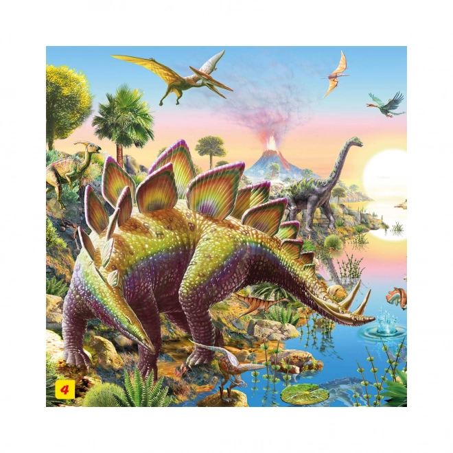 Dinosaur Puzzle with Figurine: Tyrannosaurus Rex 60 Pieces