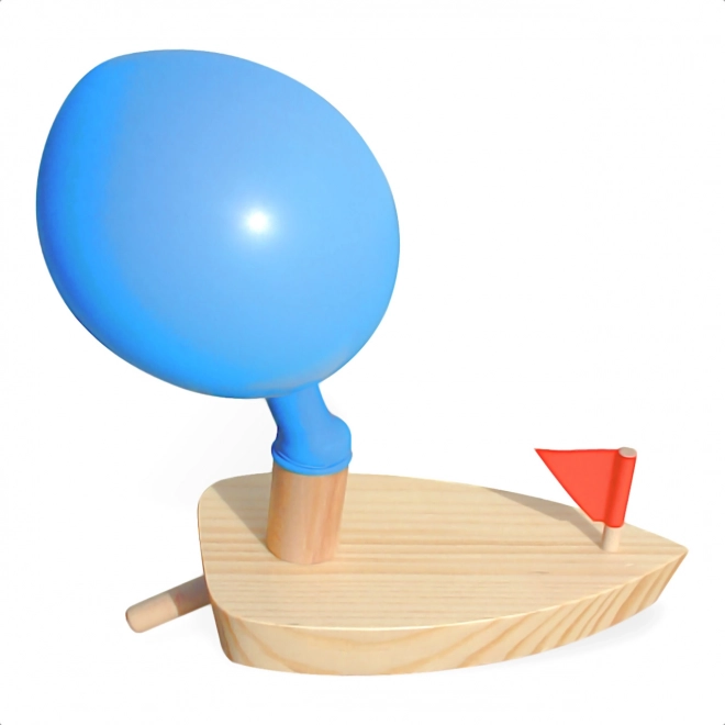 Vilac Wooden Balloon-Powered Boat