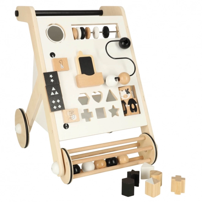 Wooden Walker Educational Toy with Shape Sorter