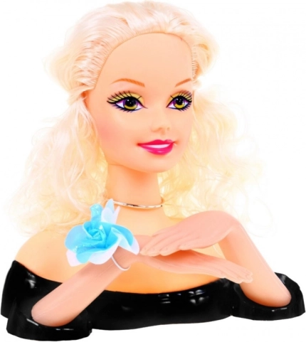 Styling and Makeup Doll Head for Kids 3+ with Accessories Set – Blonde