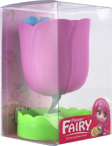 Bloemenfee – pop 12 cm met draaibare rok, mix varianten