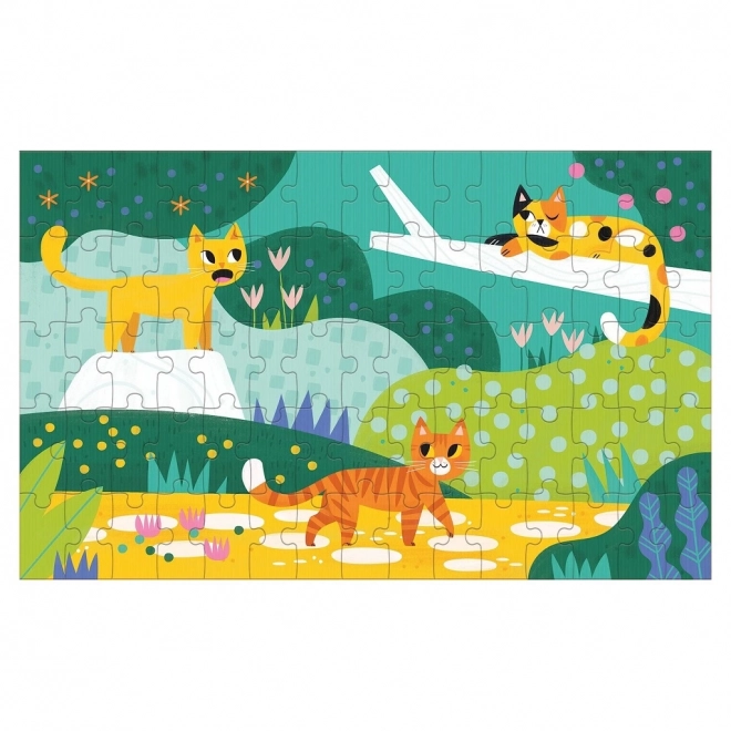 Mudpuppy Lenticular Cats Puzzle Small and Large